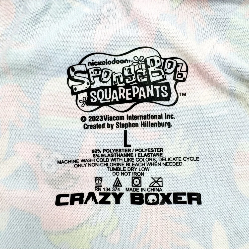 SpongeBob Crazy Boxer Briefs Mens Large Underwear Pineapple Nickelodeon Gift Y2K